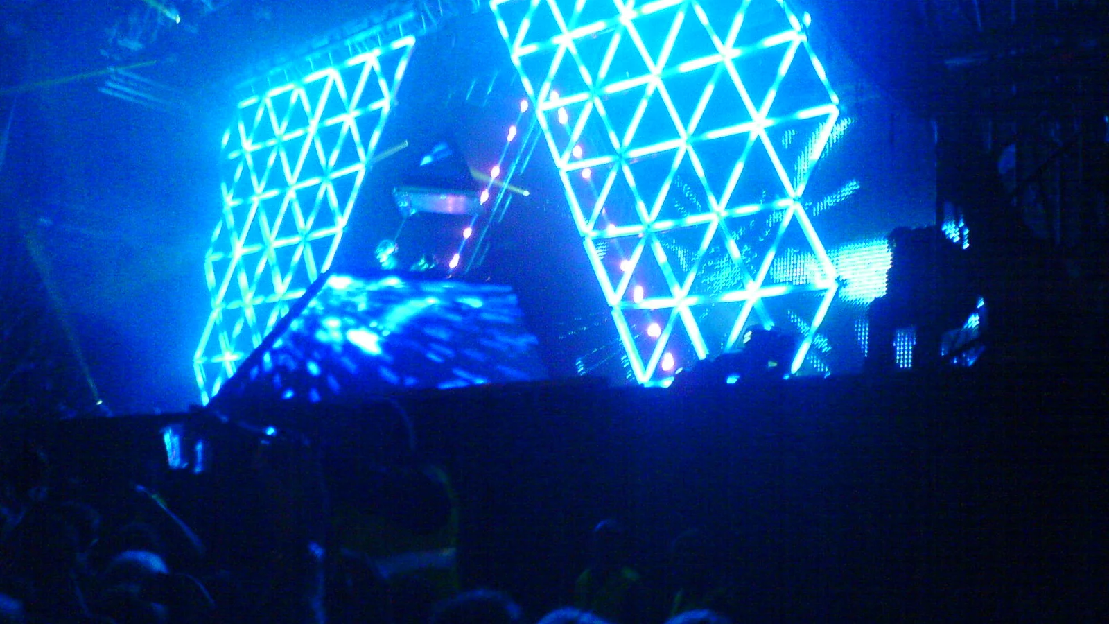 Daft Punk performing at Oxegen Festival in 2007.