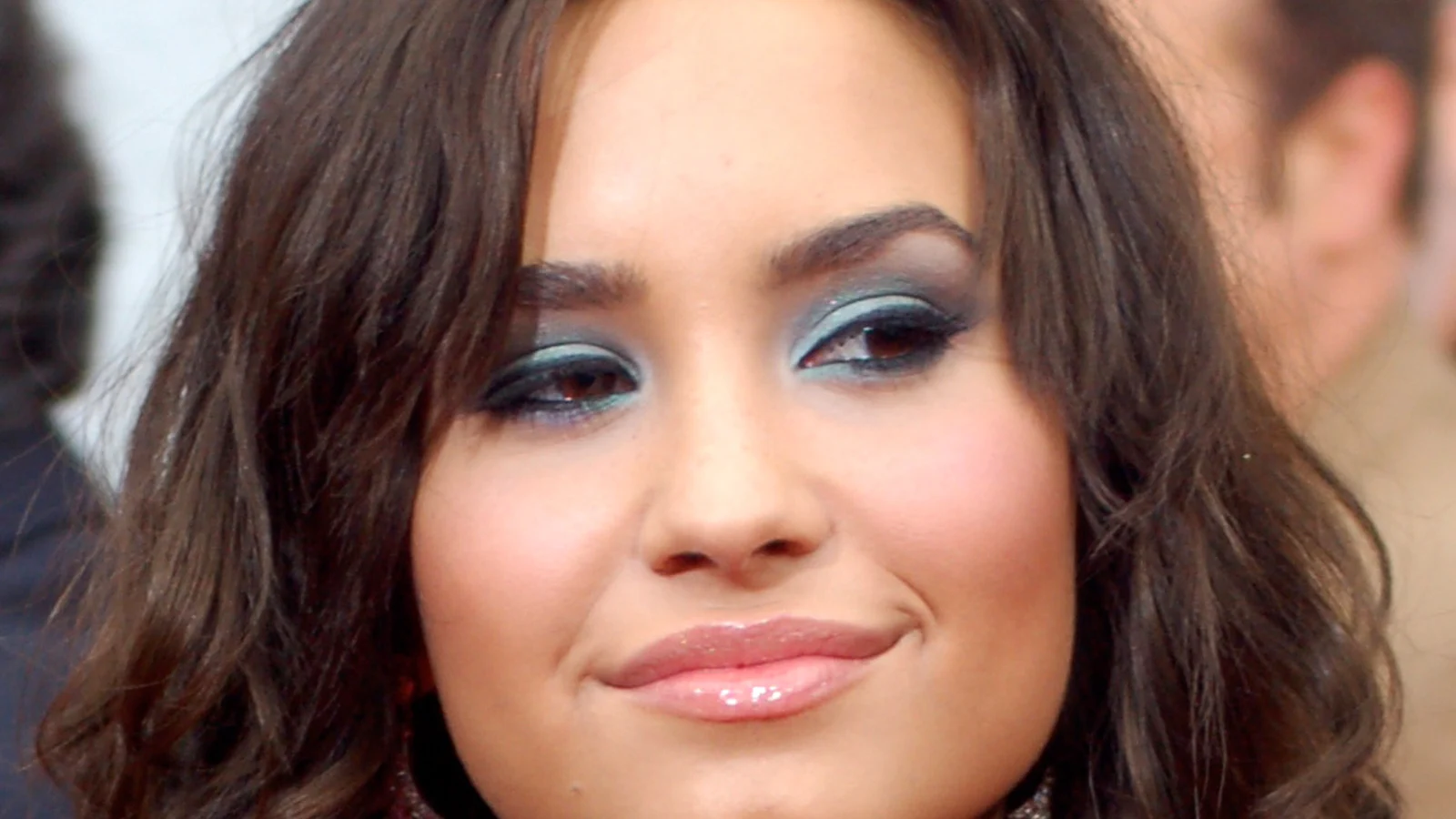 Demi Lovato at the premiere for Hannah Montana: The Movie.