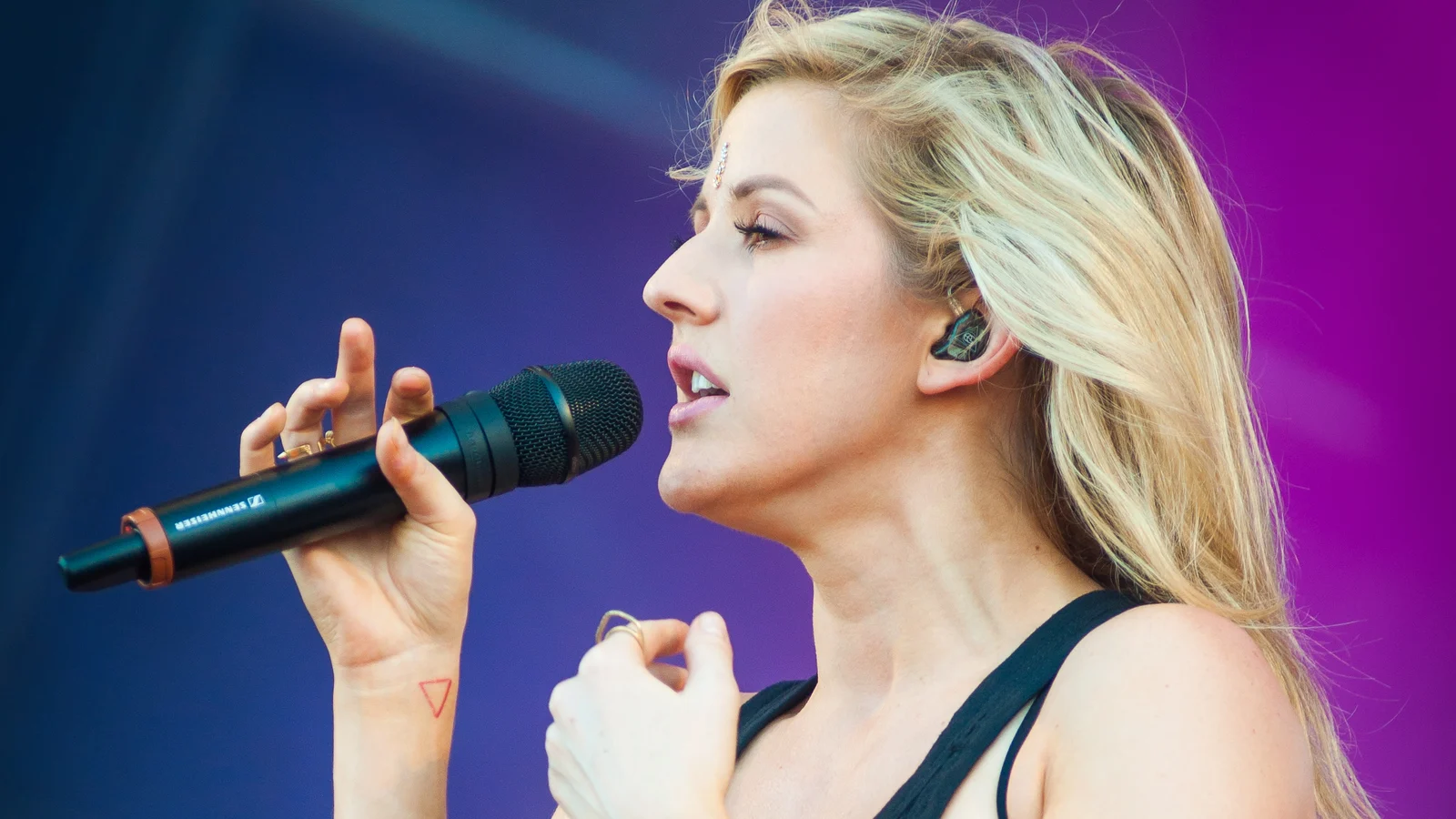 English singer Ellie Goulding performing at the 2014 Ilosaarirock festival in Joensuu, Finland.