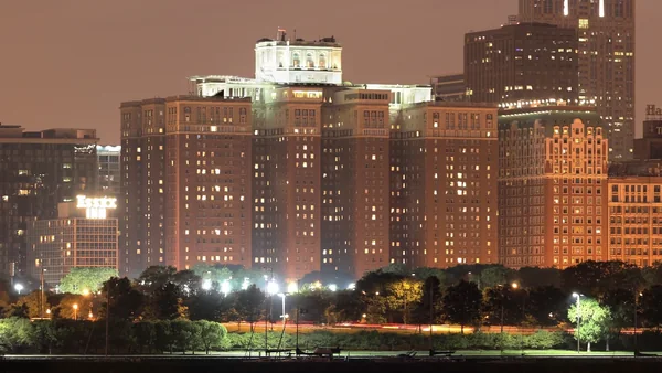 Chicago Skyline by Night, from Adler Planetarium.