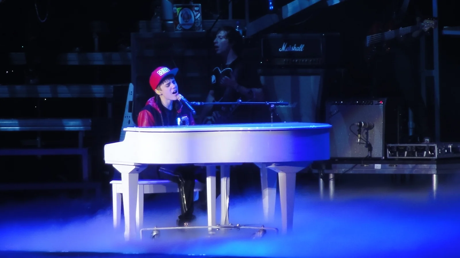 Bieber at his concert in Ahoy Rotterdam (The Netherlands)