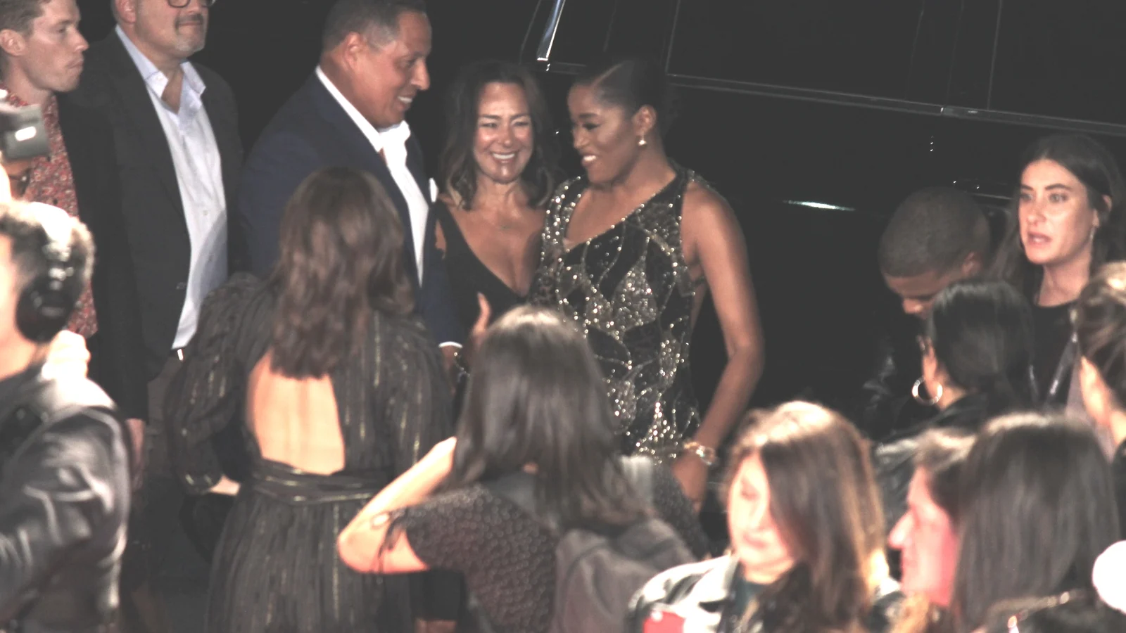 from <a href="https://www.popularfitness.com" rel="noreferrer nofollow">www.popularfitness.com</a> Behind the red carpet look with former MLB player Alex Rodriguez and Keke Palmer talking to each other while at the Toronto International Fil