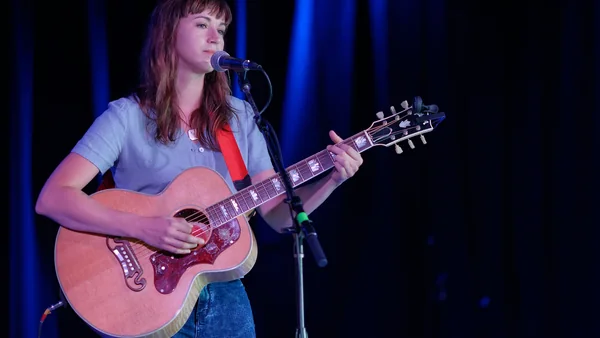Holly Miranda performing live for Gary Calamar's Mimosa Music Series, upstairs at The Federal Bar in North Hollywood California on Sunday July 19th, 2015.