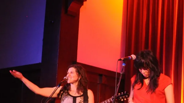 Mirah and Thao Nguyen on stage