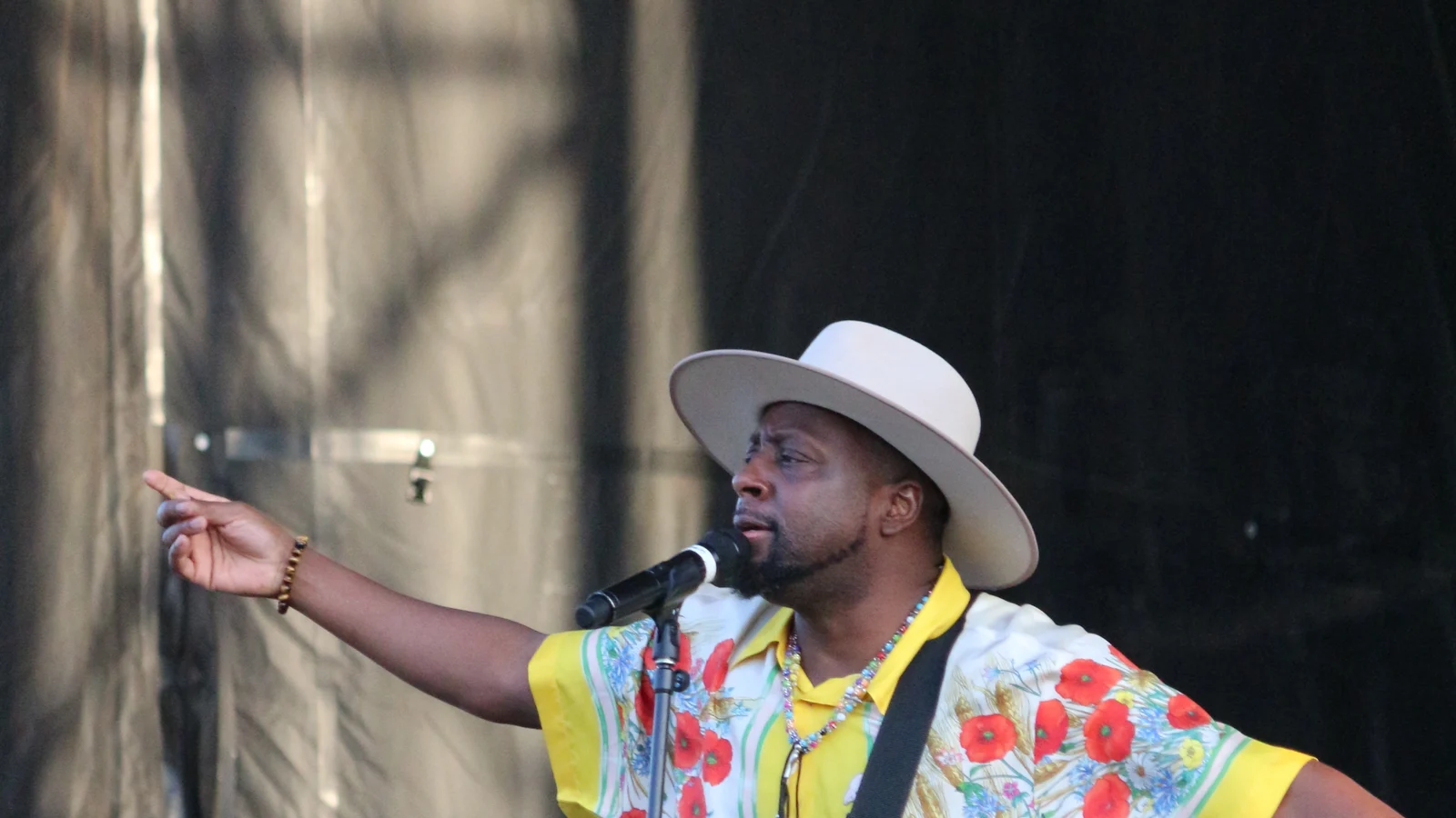 Wyclef Jean performs in Omaha at Memorial Park. Please credit Matt A.J. if used elsewhere.