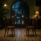 Two Chairs, No Hurry artwork