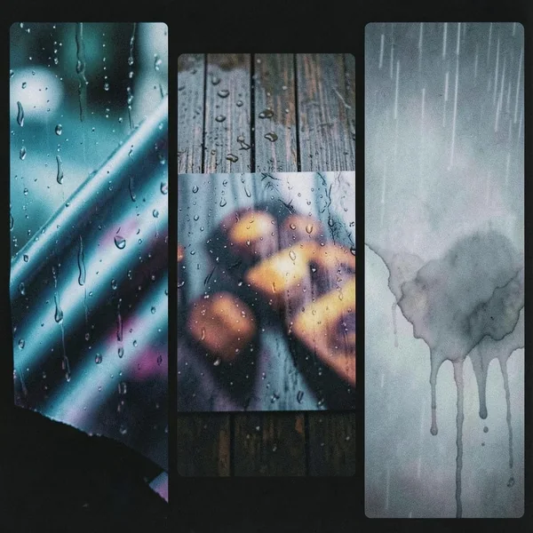 Polaroids in Rain artwork