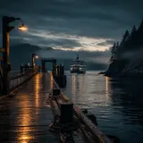 Last Ferry in November artwork