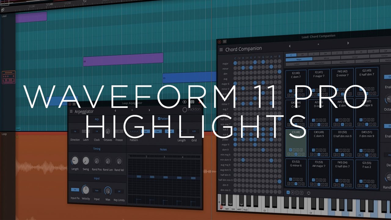 Tracktion Waveform Pro 11 Highlights