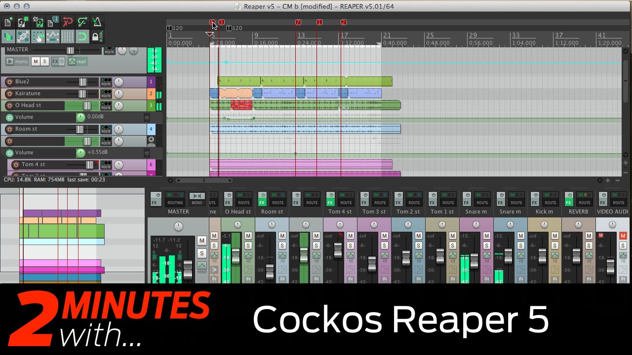 Cockos Reaper 5 DAW in action