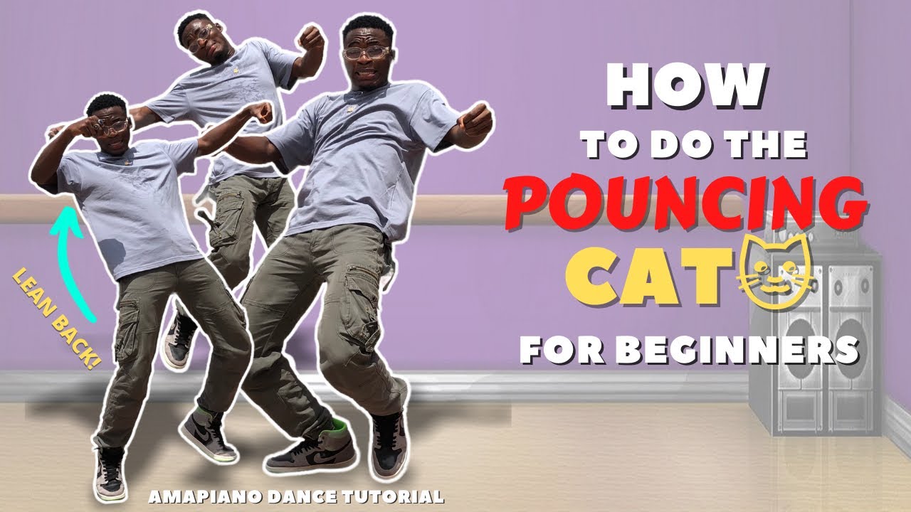 Amapiano Dance Tutorial | How to do the Pouncing Cat Dance | Beginners tutorial by Champion Rolie