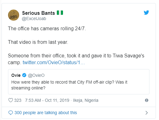 Tiwa Savage Exposes City Fm Oaps Insultining Her In A Leaked Video 1
