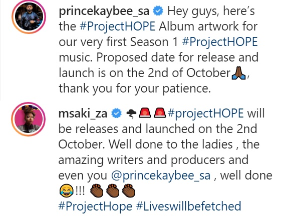 Prince Kaybee Shares Project Hope (Season 1) Album Artwork 2