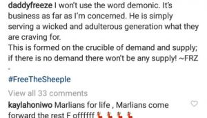 “He Is Merely Giving The Wicked &Amp; Adulterous Youths What They Want”- Daddy Freeze Defends Naira Marley 2