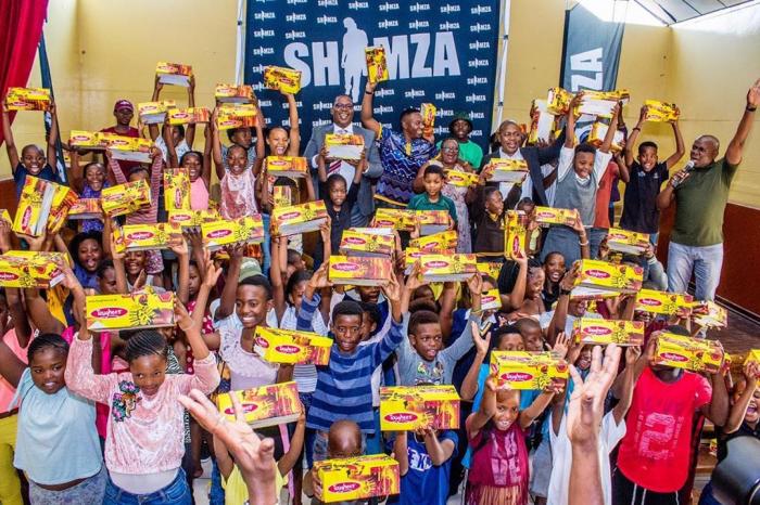 #Shoesofhope: Dj Shimza Donate Shoes To Community 2