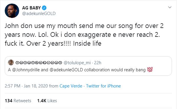 Adekunle Gold Explains Why There'S No Collab With Johnny Drille 3