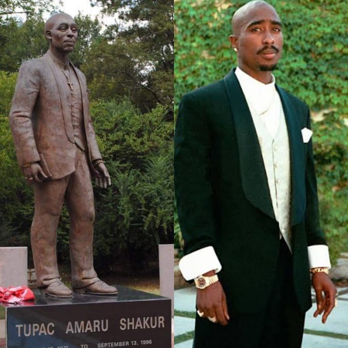 Hip Hop Fans Divided On Newly Unveiled Tupac Shakur Statue 3
