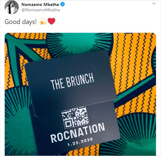 Nomzamo Mbatha Bagged Invite to Jay-Z and Beyoncé’s Roc Nation Brunch