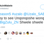 South Africans Were In Admiration Of Big Zulu’s Performance In Uzalo 7