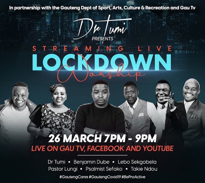 Dr Tumi, Benjamin Dube, Lebo Sekbogela & More To Live Stream A Lockdown Worship