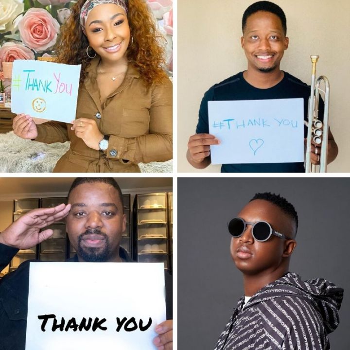 Thank You: Boity, PH, DJ Shimza And Mo-T On A #NationalLotteryThankYouChallenge