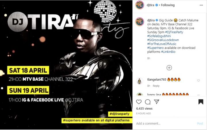 Dj Tira To Live Stream A Live Party On Mtv Base, Facebook &Amp; Instagram 2