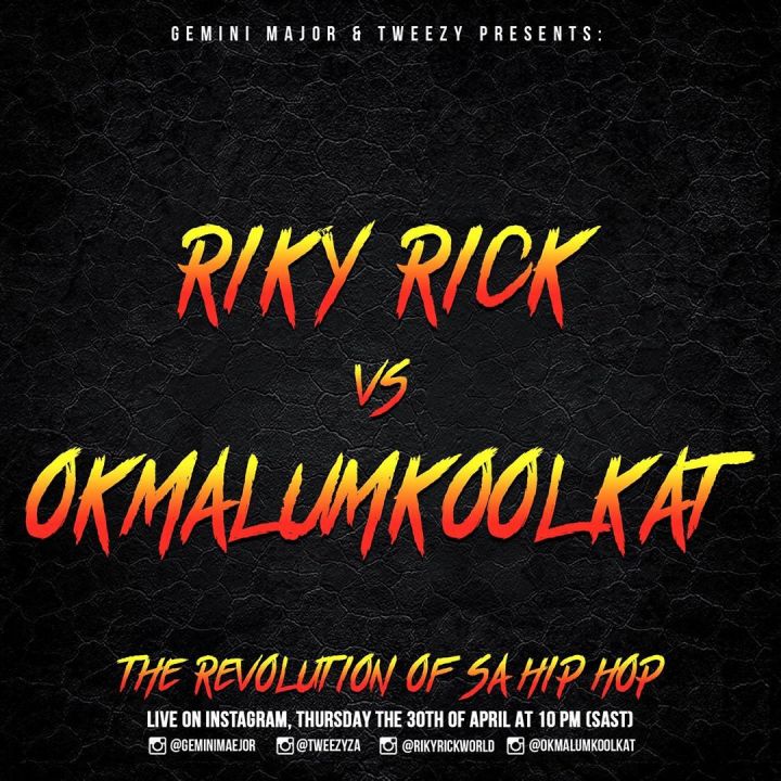 Watch Riky Rick & Okmalumkoolkat Battle On Gemini Major and Tweezy’s #TheEvolutionOfSAHipHop