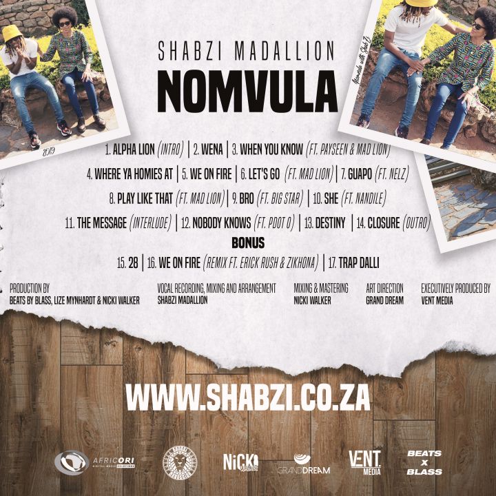 Shabzi Madallion - Nomvula Album 2