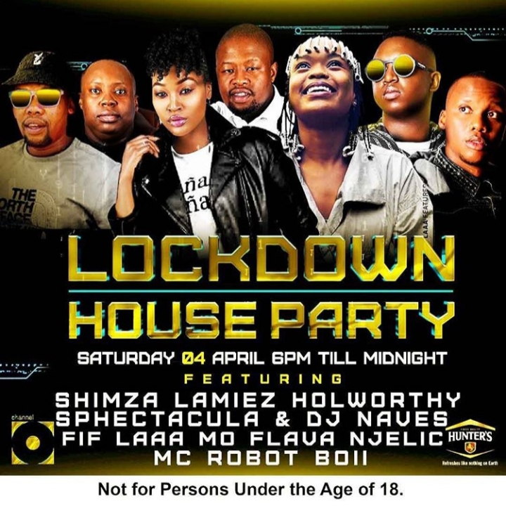 Watch Shimza, Sphectacula, DJ Naves, Mo Flava, Njelic, Lamiez Holworthy Lockdown House Party On Channel O