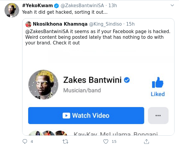 Zakes Bantwini'S Confirms His Facebook Account Got Hacked 2