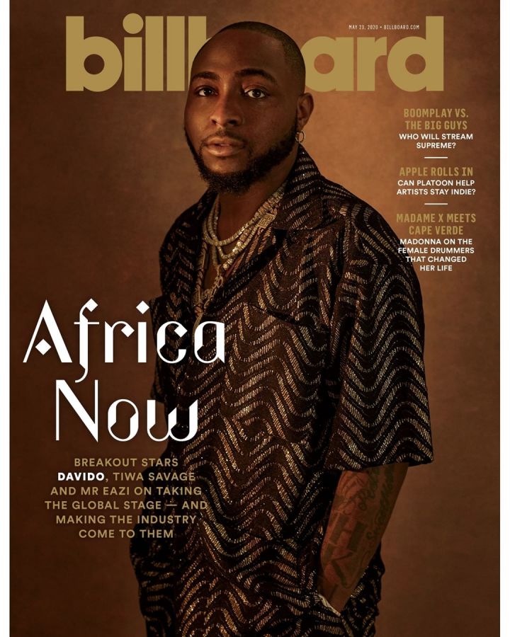 Africa Now, Davido, Tiwa Savage &Amp; Mr Eazi Covers Front Page Of Billboard Magazine 2