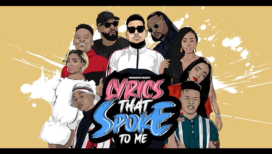 Graphic Designer, SbuCreative, Features AKA, Nasty C, A-Reece, Reason, And Others For His ‘Lyrics That Spoke To Me’ Series