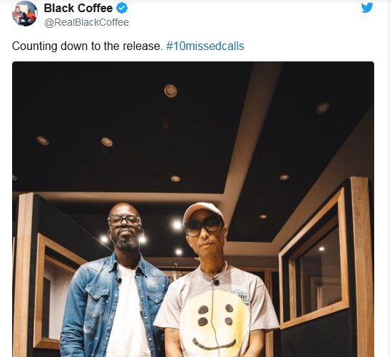 #10Missedcalls: Black Coffee &Amp; Pharrell Williams Collaborate On New Song 2