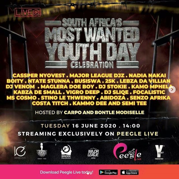 Boity, Cassper Nyovest, Busiswa And Others Lined Up For Sa'S Most Wanted Youth Day Celebration Tomorrow 1