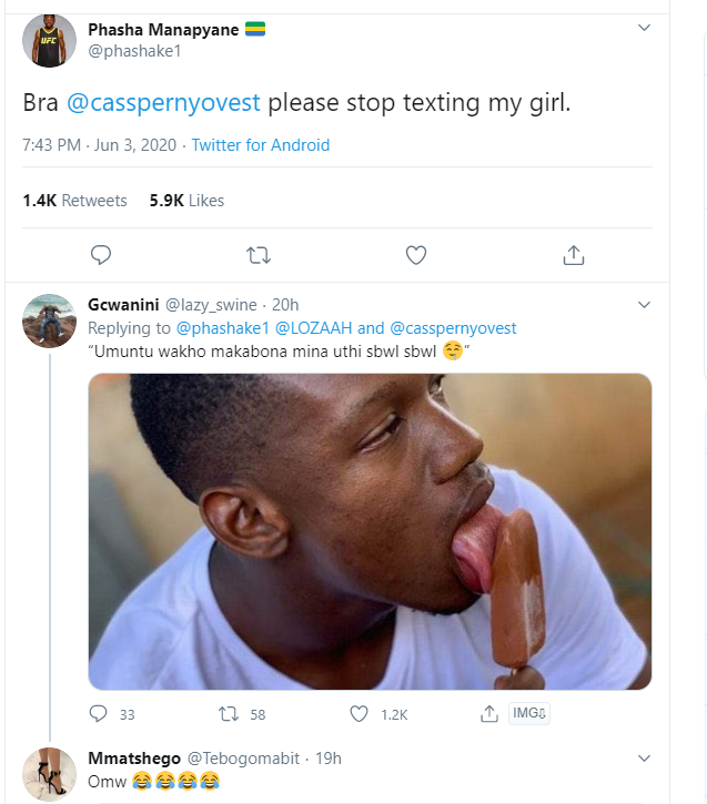 Cassper Gets Called Out For Texting Another Man’s Girlfriend 2