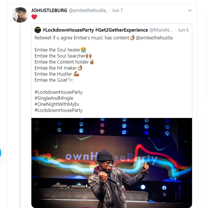 &Quot;I'Ll Do Better Next Time&Quot;, Emtee Replies Tweep Who Criticized His Performance Against Kwesta'S 2