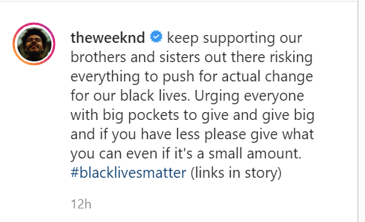 George Floyd: The Weeknd Donates $500K To Blm Advocacy 2