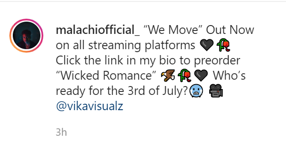 Malachi Drops &Quot;We Move&Quot;, Announces &Quot;Wicked Romance&Quot; Release Date 4