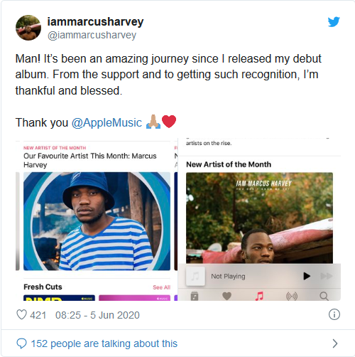 Marcus Harvey Makes Apple Music’s New Artist Spotlight 2