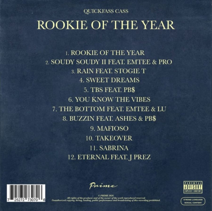 Quickfass Cass Shares Artwork &Amp; Tracklist For His &Quot;Rookie Of The Year&Quot; Mixtape 2