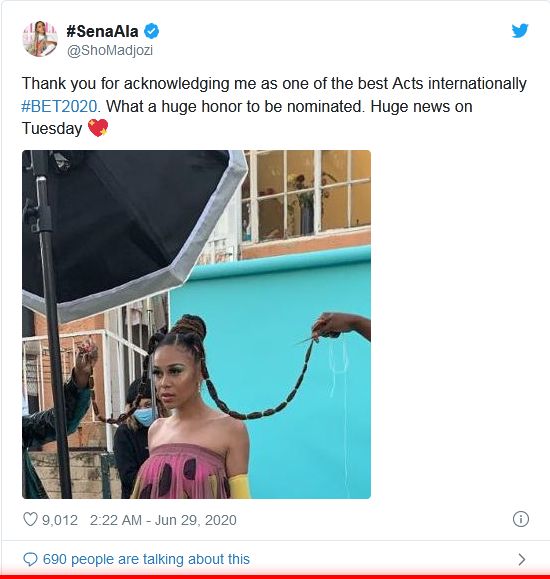 Sho Madjozi Speaks After Losing Out On A Bet Award 2