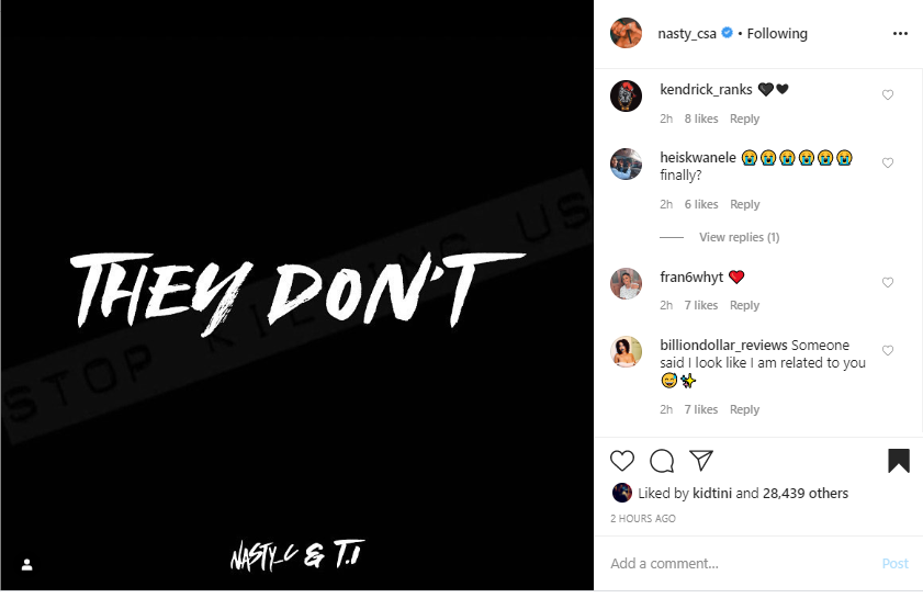 Nasty C And T.i Song Titled &Quot;They Don'T&Quot; Now Available For Pre-Order 2