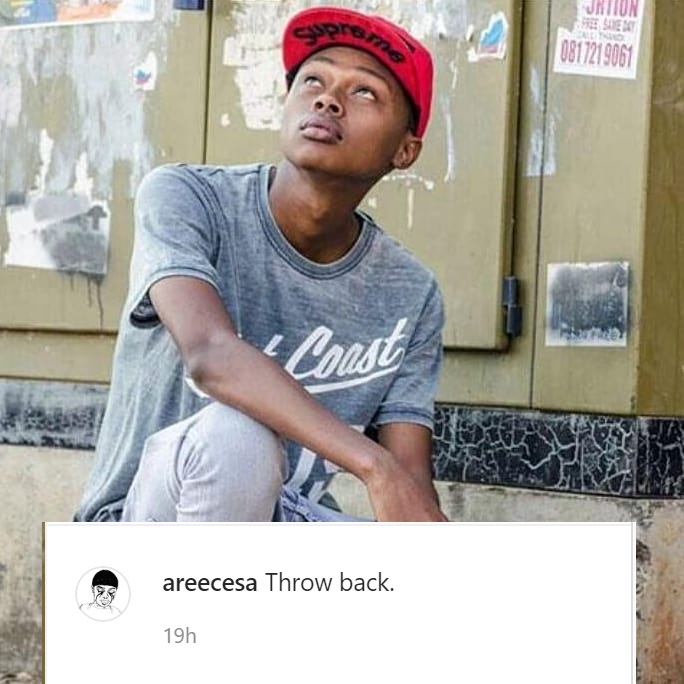 A-Reece Shares Throwback Picture, Fans React 2