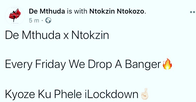 De Mthuda &Amp; Ntokzin To Drop New Music Every Friday 2