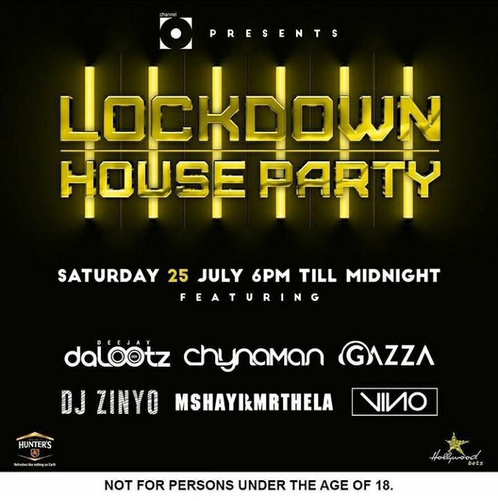 DJ DaLootz, Chynaman, Gazza, Zinyo, Mr Thela, Mshayi & Vino – Line-up For Lockdown House Party Mix (Saturday July 26th, 2020)