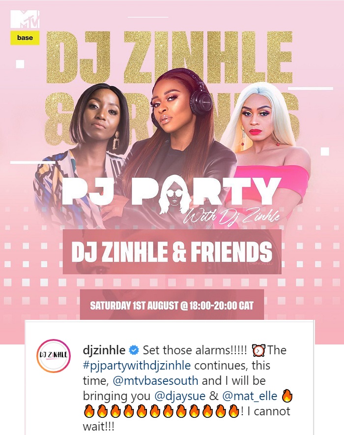 Dj Sue And Nthabeleng Mat_Elle To Join Pj Party With Zinhle 2