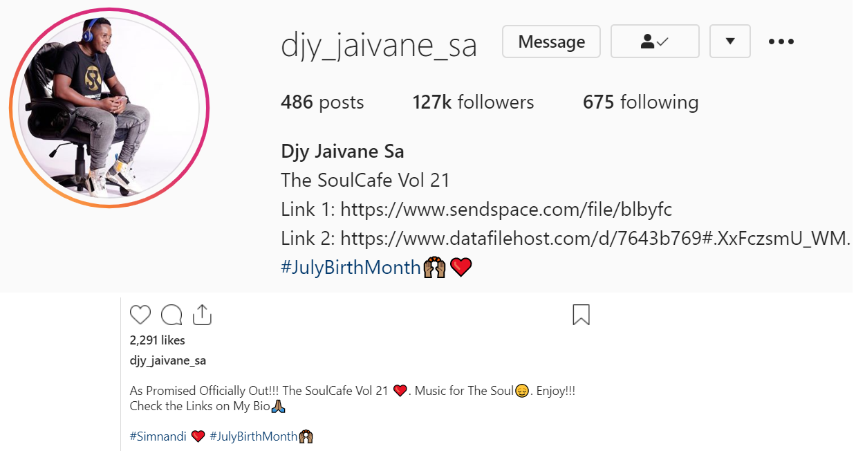 Djy Jaivane - The Soulcafe Vol. 21 (July Birthday Month Edition) 2