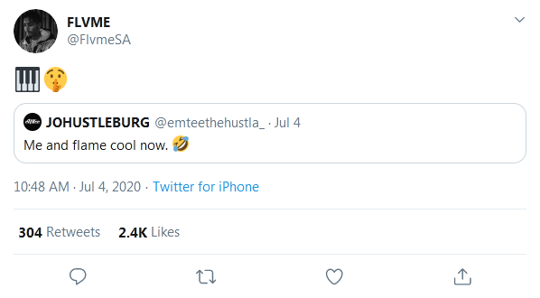 Emtee And Flvme Quash Beef, Set To Drop New Song? 2