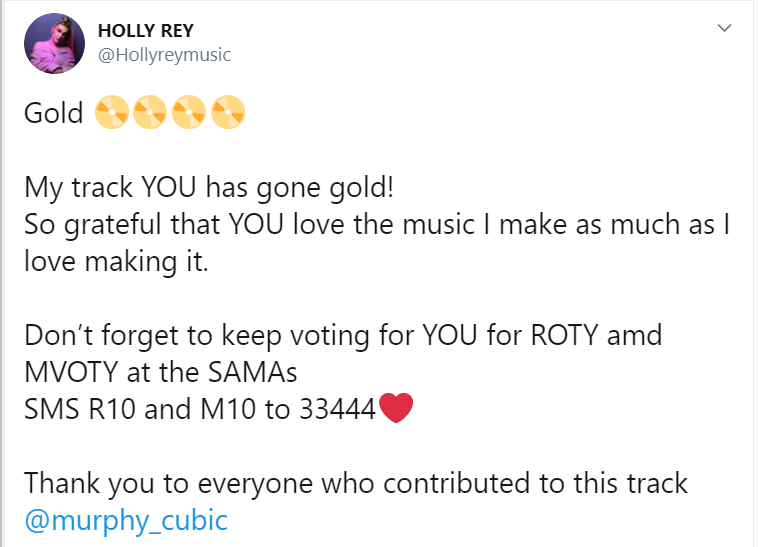 Holly Rey'S Hit Single “You” Goes Gold 2