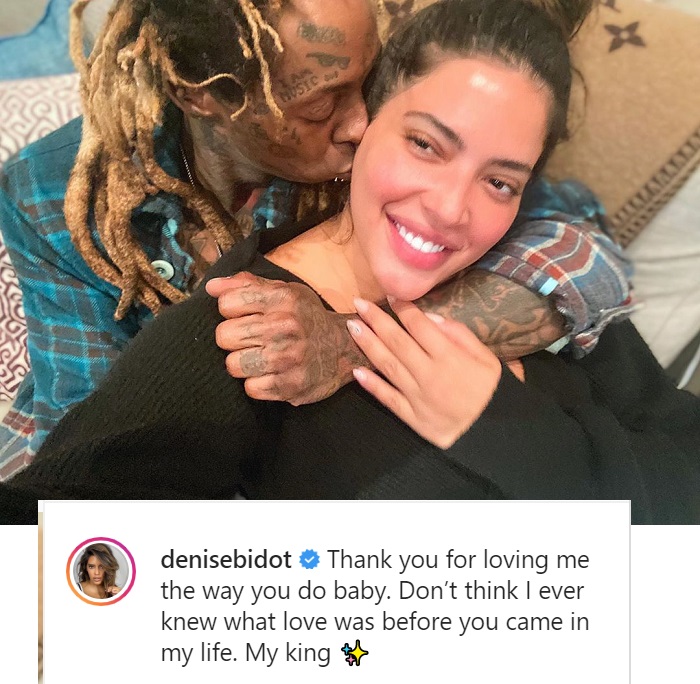 Lil Wayne’s Girlfriend Denise Bidot Shares Loved Up Photo With The Rapper